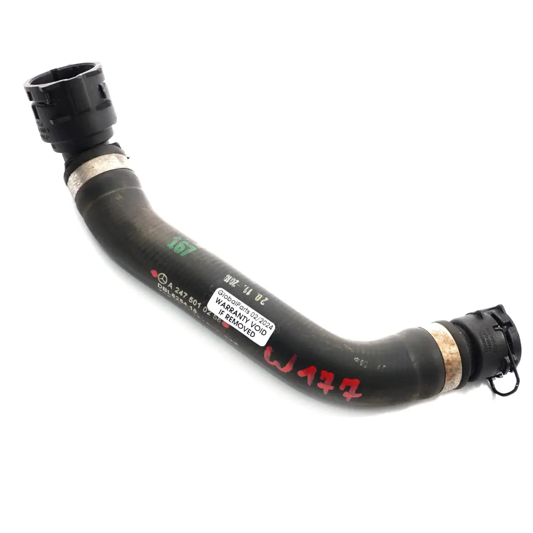 Water Hose Mercedes C118 W177 W247 Engine Coolant Pipe Line to with Part number A2475010258 Water Hose Mercedes C118 W177 W247 Engine Coolant Pipe Line - SKU A2475010258 - Part number A2475010258