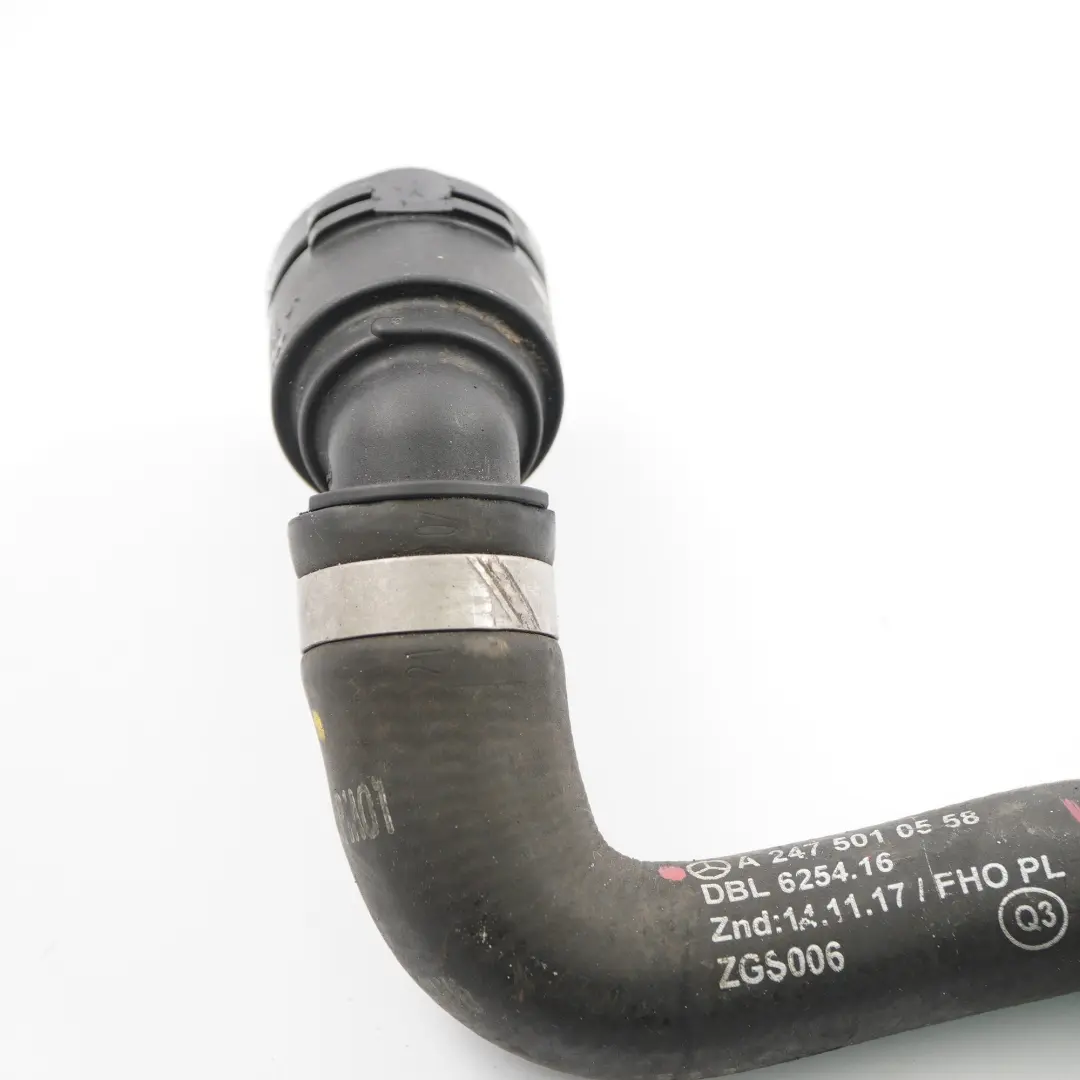 Tuyau refroidissement Tuyau radiateur supérieur gauche pour Mercedes W177 à propos du numéro de pièce A2475010558 Mercedes W177 Tuyau refroidissement Tuyau radiateur supérieur gauche - SKU A2475010558 - Numéro de pièce A2475010558