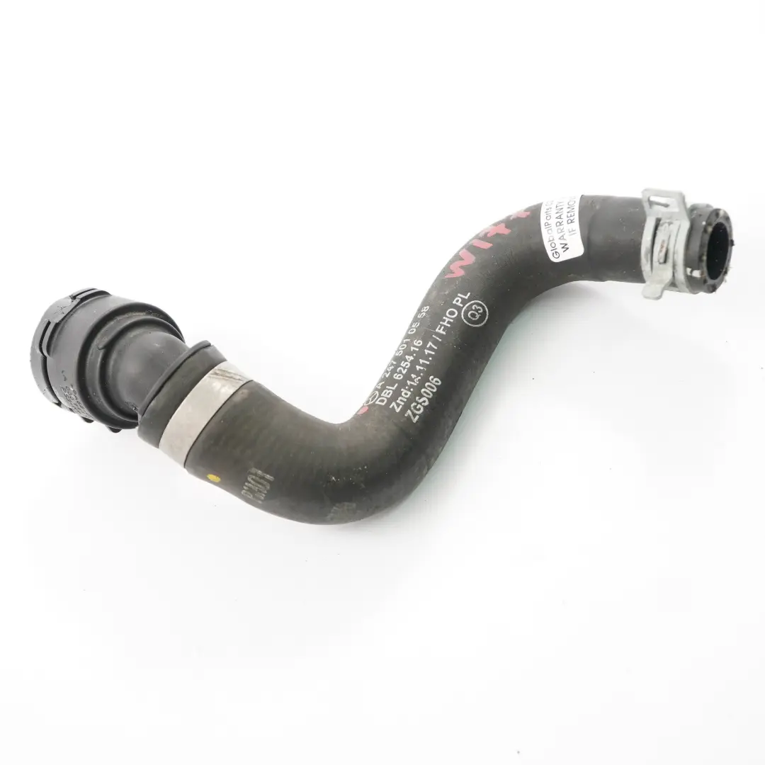 Coolant Hose Radiator Pipe Upper Left to Mercedes W177 with Part number A2475010558 Mercedes W177 Coolant Hose Radiator Pipe Upper Left - SKU A2475010558 - Part number A2475010558