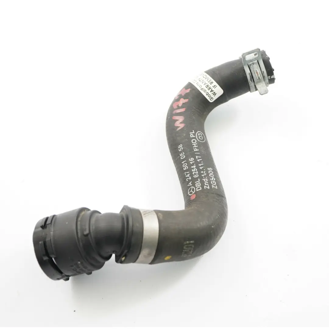 Coolant Hose Radiator Pipe Upper Left to Mercedes W177 with Part number A2475010558 Mercedes W177 Coolant Hose Radiator Pipe Upper Left - SKU A2475010558 - Part number A2475010558