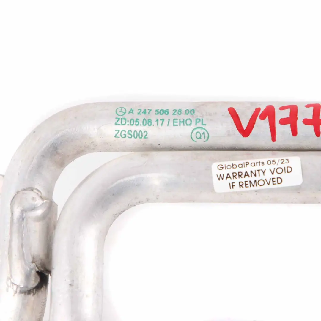 acqua tubo di raffreddamento tubo linea per Mercedes W177 W247 con numero di parte A2475062800 Mercedes W177 W247 acqua tubo di raffreddamento tubo linea - SKU A2475062800 - Numero di parte A2475062800