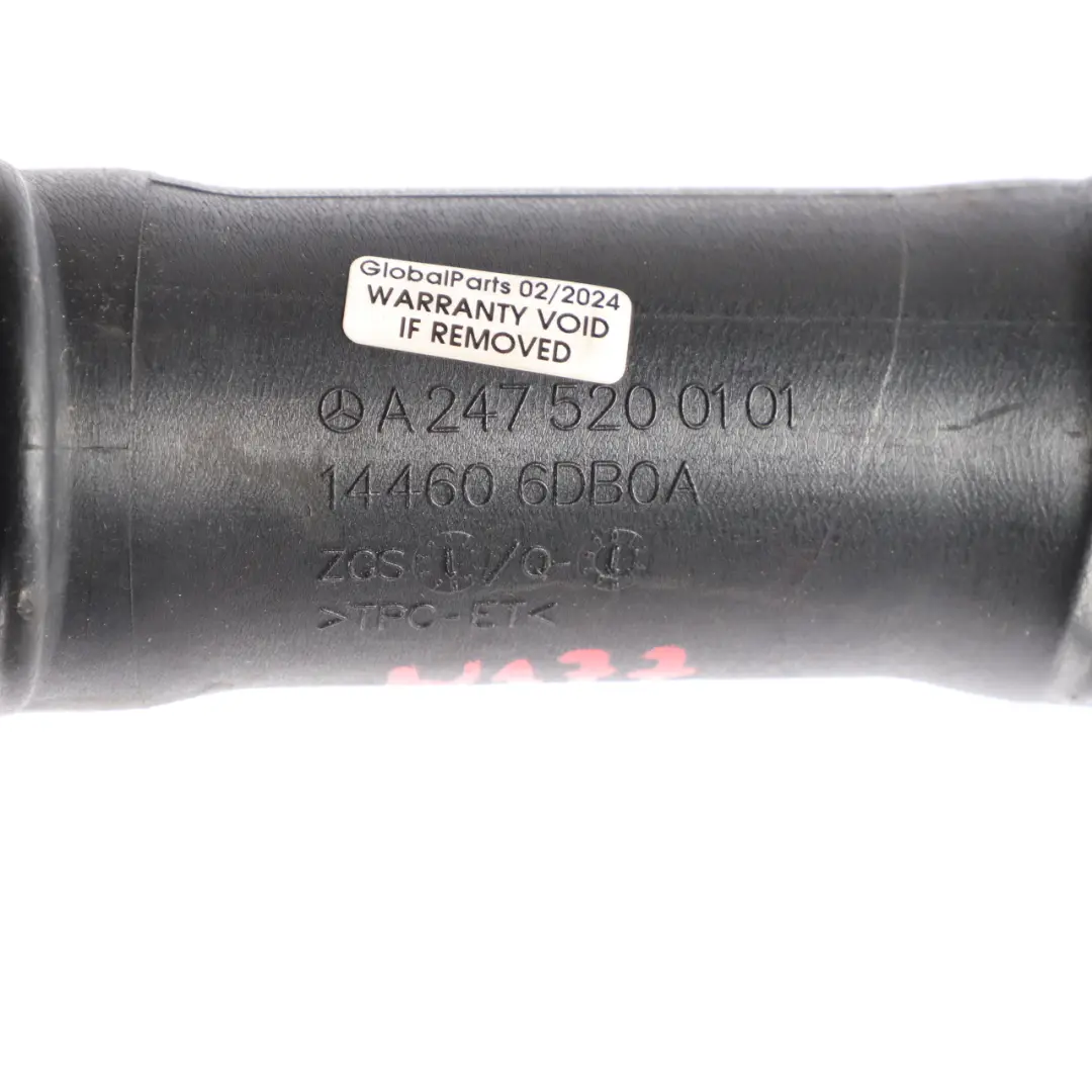 M282 Charge Air Pipe Intercooler Hose Left to Mercedes W177 W247 with Part number A2475200101 Mercedes W177 W247 M282 Charge Air Pipe Intercooler Hose Left - SKU A2475200101 - Part number A2475200101