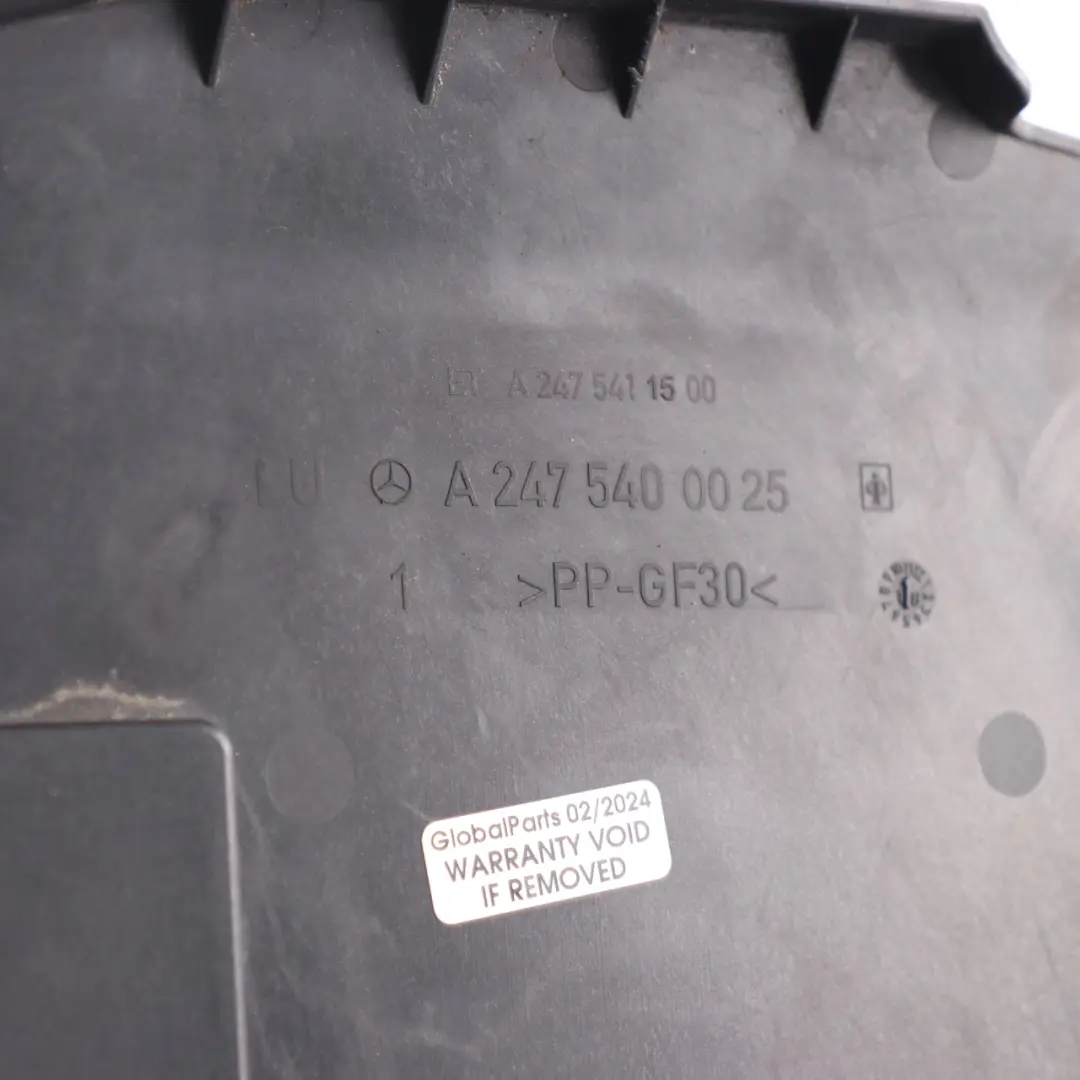 Batterie Abdeckung Obere Verkleidung für Mercedes C118 W177 W247 mit Teilenummer A2475400025 Mercedes C118 W177 W247 Batterie Abdeckung Obere Verkleidung - SKU A2475400025 - Teilenummer A2475400025