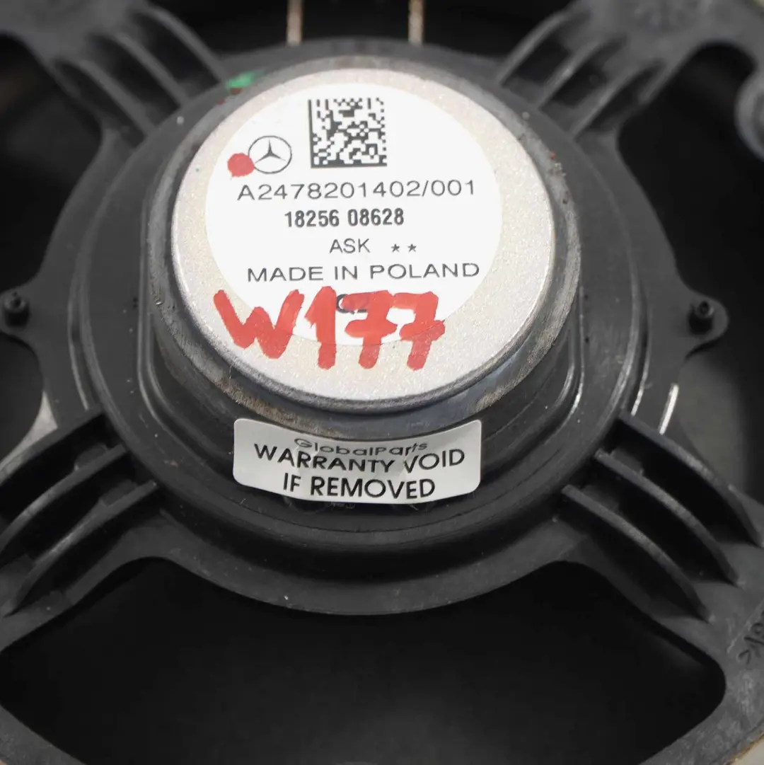 Mercedes W177 W247 W247 Głośnik Drzwi Lewy Tył Tylny - SKU A2478201402 - Numer Części A2478201402