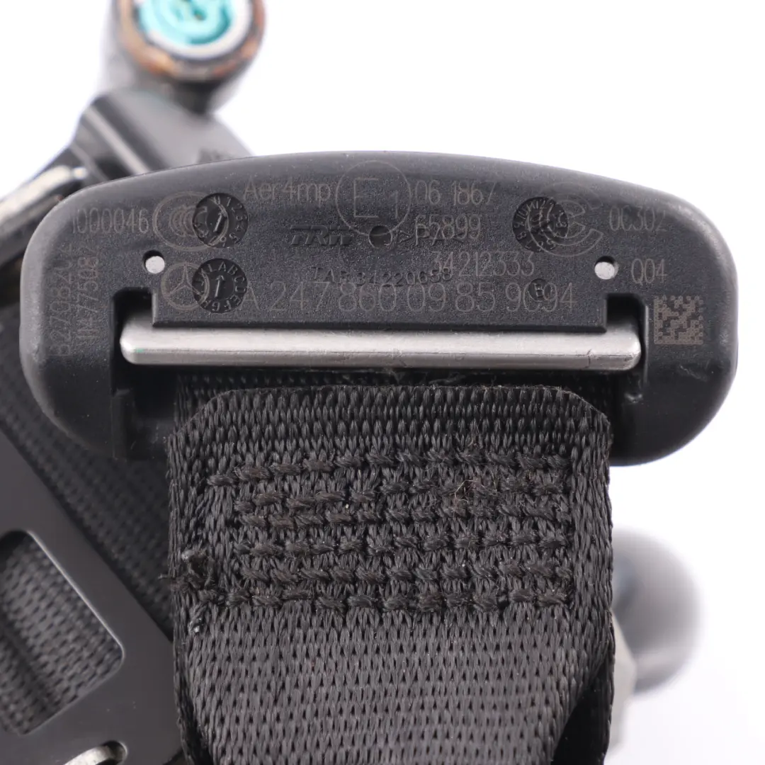 Mercedes W177 Sicherheitsgurt Hinten Links Rechts Schwarz - SKU A2478600985 - Teilenummer A2478600985
