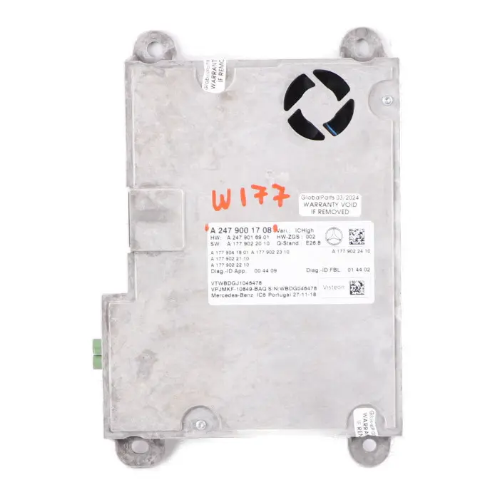  Instrument Cluster Module Mercedes C118 W167 W177 W247 Control Unit - SKU A2479001708 - Part number A2479001708