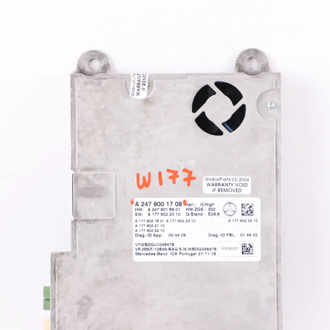 Instrument Cluster Module Mercedes C118 W167 W177 W247 Control Unit to with Part number A2479001708 Instrument Cluster Module Mercedes C118 W167 W177 W247 Control Unit - SKU A2479001708 - Part number A2479001708