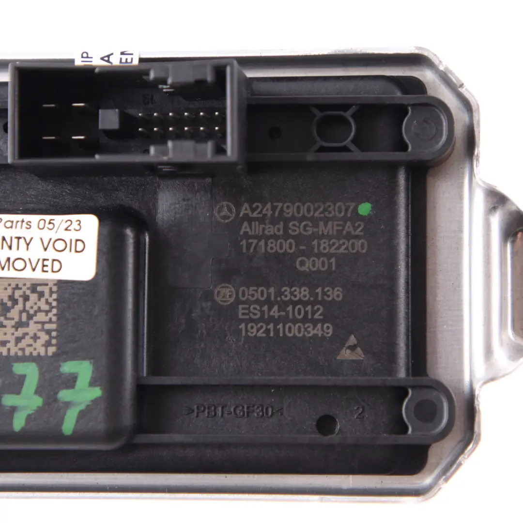 4Matic Übertragungs Steuergerät Modul ECU für Mercedes W177 W247 mit Teilenummer A2479002307 Mercedes W177 W247 4Matic Übertragungs Steuergerät Modul ECU - SKU A2479002307 - Teilenummer A2479002307