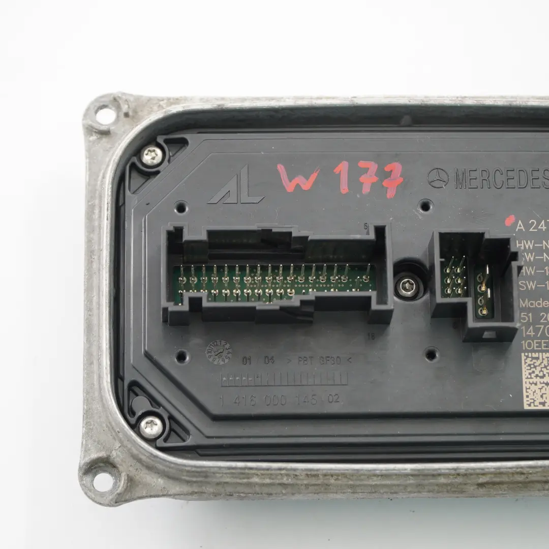 Headlight LED Voltage Converter Module Front Left N/S to Mercedes W177 with Part number A2479002810 Mercedes W177 Headlight LED Voltage Converter Module Front Left N/S - SKU A2479002810 - Part number A2479002810