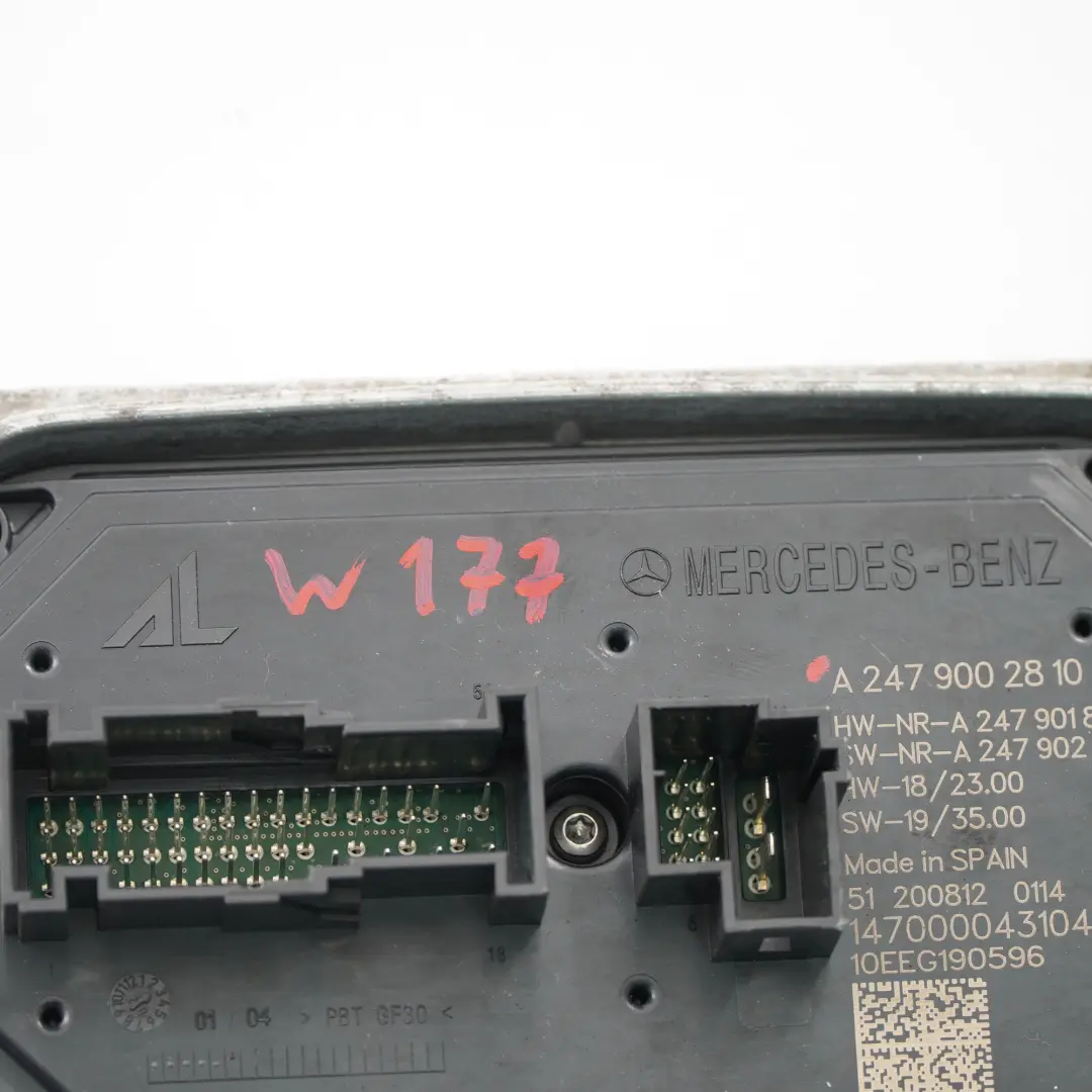 Phares LED Module convertisseur tension Avant gauche pour Mercedes W177 à propos du numéro de pièce A2479002810 Mercedes W177 Phares LED Module convertisseur tension Avant gauche - SKU A2479002810 - Numéro de pièce A2479002810