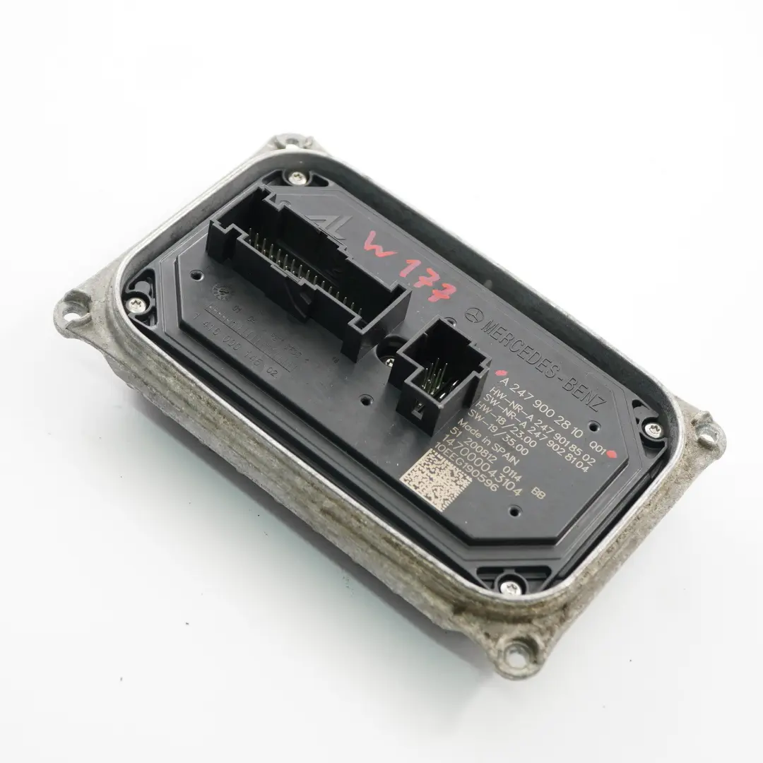 Headlight LED Voltage Converter Module Front Left N/S to Mercedes W177 with Part number A2479002810 Mercedes W177 Headlight LED Voltage Converter Module Front Left N/S - SKU A2479002810 - Part number A2479002810