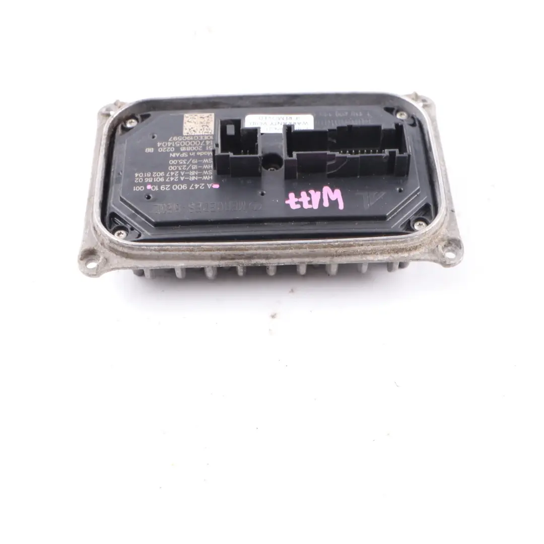 Headlight Module Mercedes W177 W247 LED Ballast Unit Right O/S to with Part number A2479002910 Headlight Module Mercedes W177 W247 LED Ballast Unit Right O/S - SKU A2479002910 - Part number A2479002910