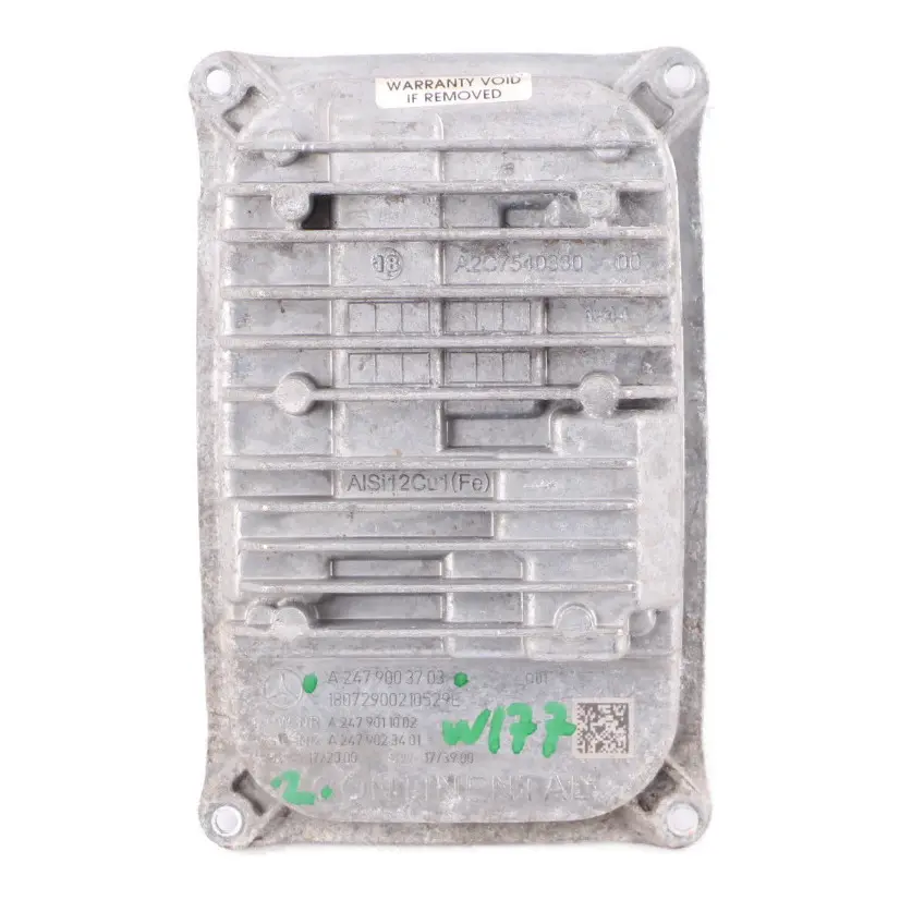 Headlight Module LED Ballast Control Unit Right O/S to Mercedes W177 with Part number A2479003703 Mercedes W177 Headlight Module LED Ballast Control Unit Right O/S - SKU A2479003703 - Part number A2479003703
