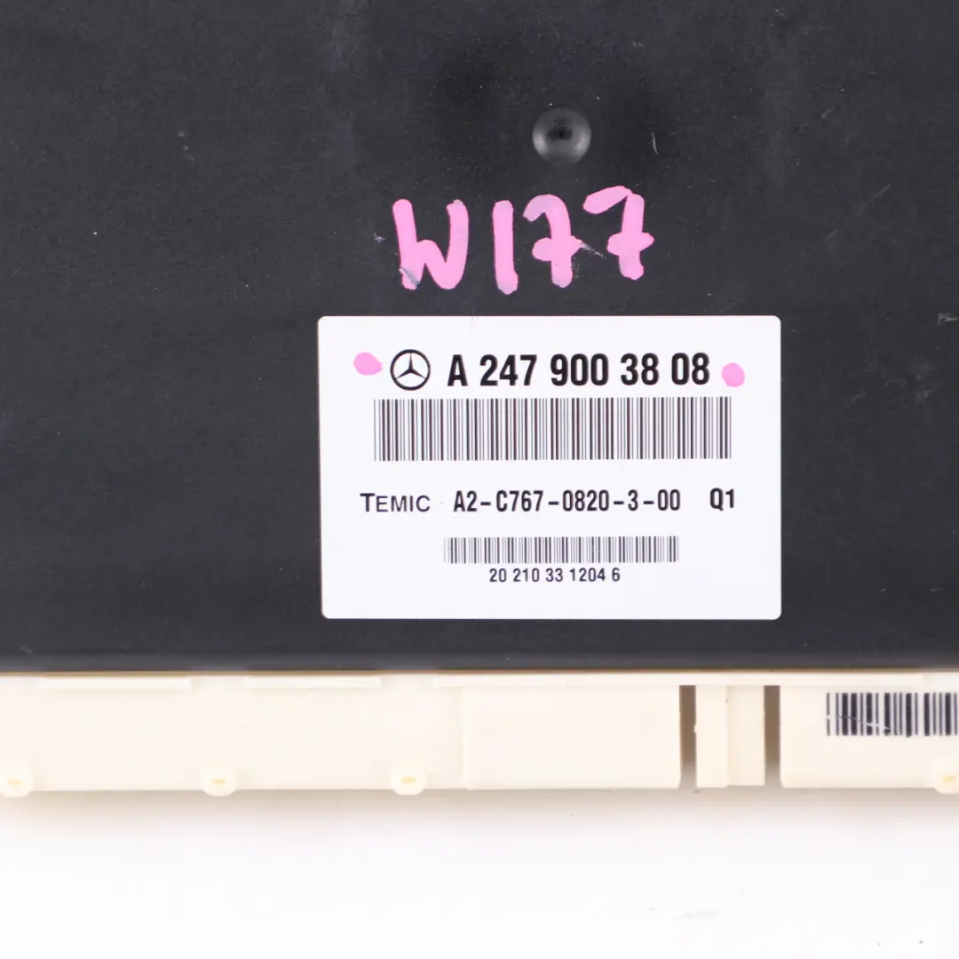  Módulo de Suspensión Mercedes C118 W177 W247 Unidad de Control ECU - SKU A2479003808 - Número de pieza A2479003808
