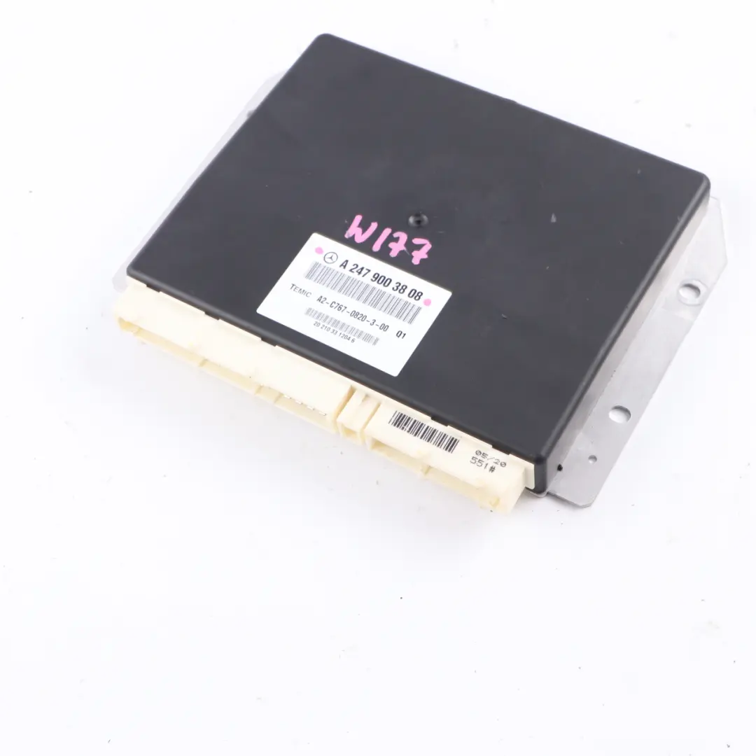 Módulo de Suspensión Mercedes C118 W177 W247 Unidad de Control ECU para con número de pieza A2479003808 Módulo de Suspensión Mercedes C118 W177 W247 Unidad de Control ECU - SKU A2479003808 - Número de pieza A2479003808