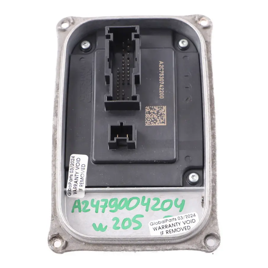 Modulo fari LED Unità controllo Ballast per Mercedes W177 W205 W247 con numero di parte A2479004204 Mercedes W177 W205 W247 Modulo fari LED Unità controllo Ballast - SKU A2479004204 - Numero di parte A2479004204