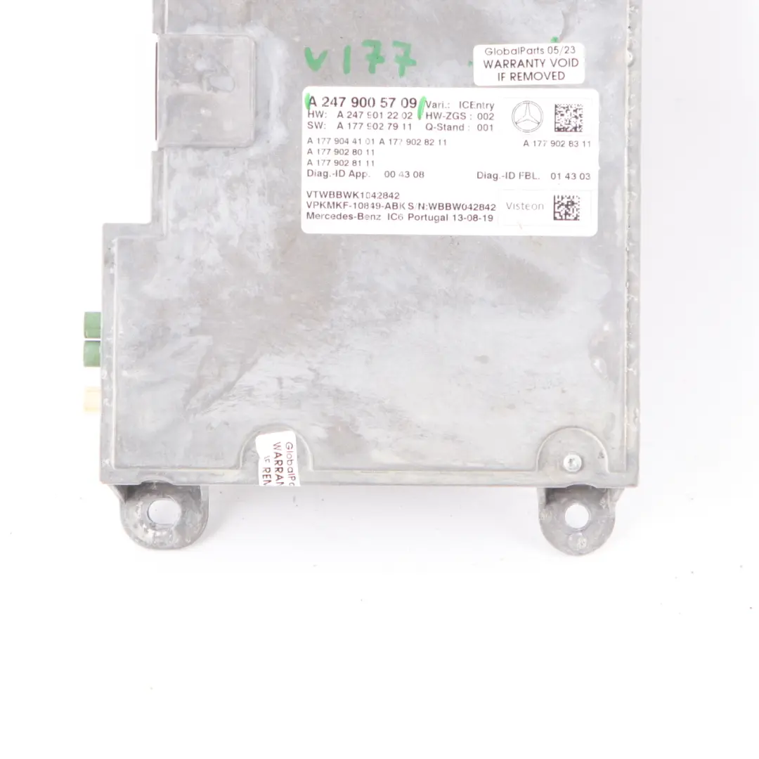 Mercedes W177 W247 Módulo Unidad Control Electrónica Velocímetro - SKU A2479005709 - Número de pieza A2479005709