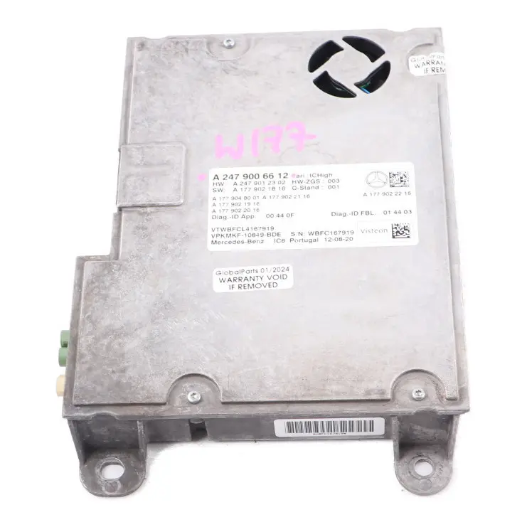 Control Unit Module ECU High to Mercedes W177 W247 with Part number A2479006612 Mercedes W177 W247 Control Unit Module ECU High - SKU A2479006612 - Part number A2479006612