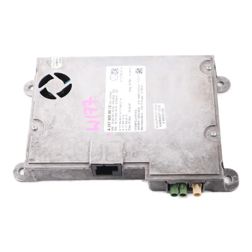 Control Unit Module ECU High to Mercedes W177 W247 with Part number A2479006612 Mercedes W177 W247 Control Unit Module ECU High - SKU A2479006612 - Part number A2479006612