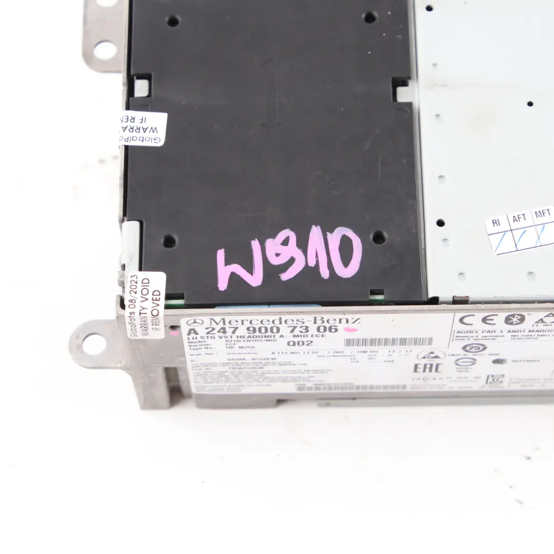 Radio Head Unit Mercedes Sprinter W907 W910 COMAND Navigation to with Part number A2479007306 Radio Head Unit Mercedes Sprinter W907 W910 COMAND Navigation - SKU A2479007306 - Part number A2479007306