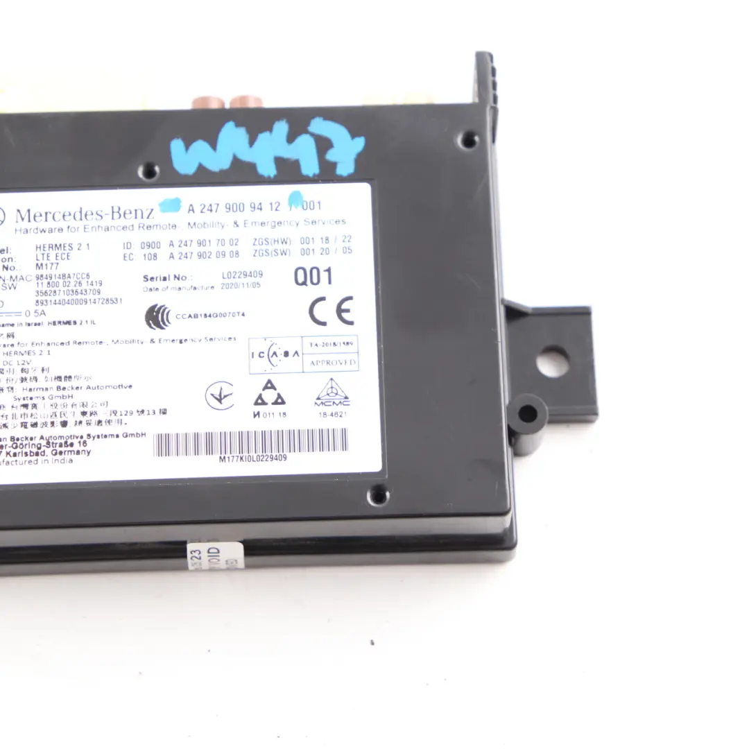 Bluetooth Modul Mercedes W247 W447 Multimedia Steuergerät ECU für mit Teilenummer A2479009412 Bluetooth Modul Mercedes W247 W447 Multimedia Steuergerät ECU - SKU A2479009412 - Teilenummer A2479009412