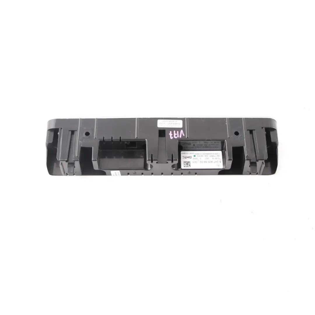 Climatizador Control de Calefacción Aire Acon Panel Interruptores para Mercedes W177 con número de pieza A2479055902 Mercedes W177 Climatizador Control de Calefacción Aire Acon Panel Interruptores - SKU A2479055902 - Número de pieza A2479055902