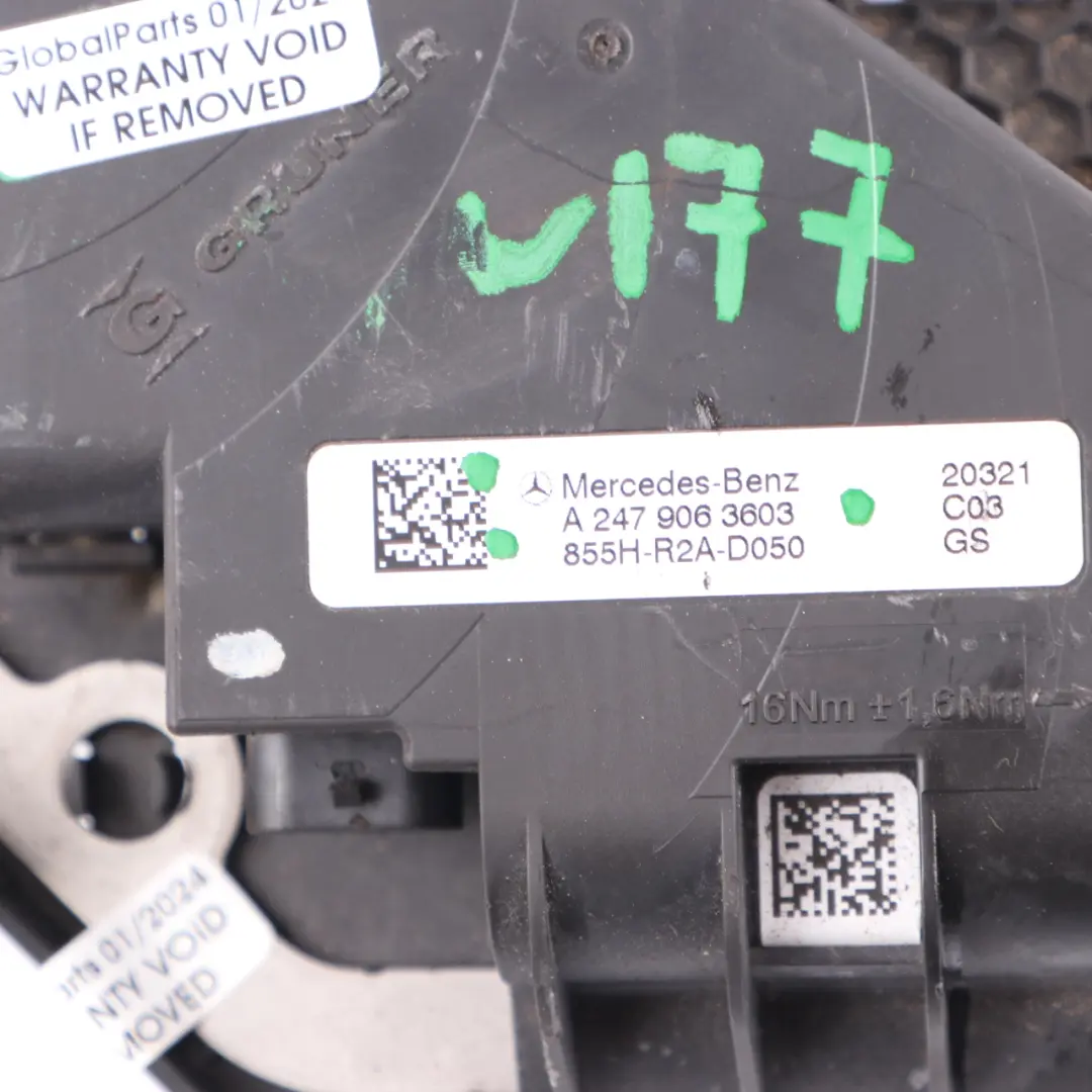 Mercedes W177 W247 Coperchio Interruttore Batteria Pannello - SKU A2479063603 - Numero di parte A2479063603