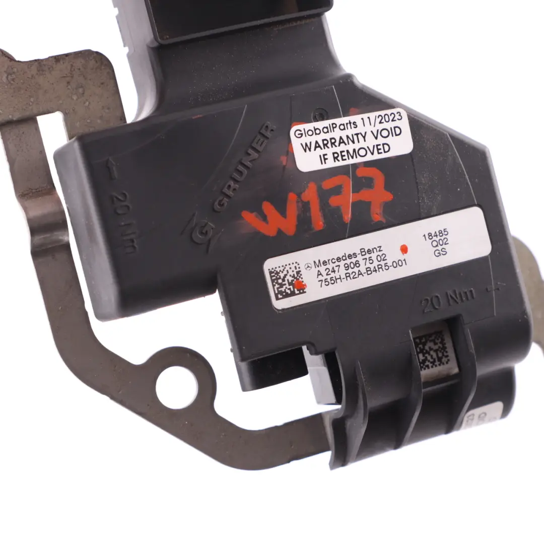Terminal Limiter Bracket Unit to Mercedes W177 W247 Battery with Part number A2479067502 Mercedes W177 W247 Battery Terminal Limiter Bracket Unit - SKU A2479067502 - Part number A2479067502
