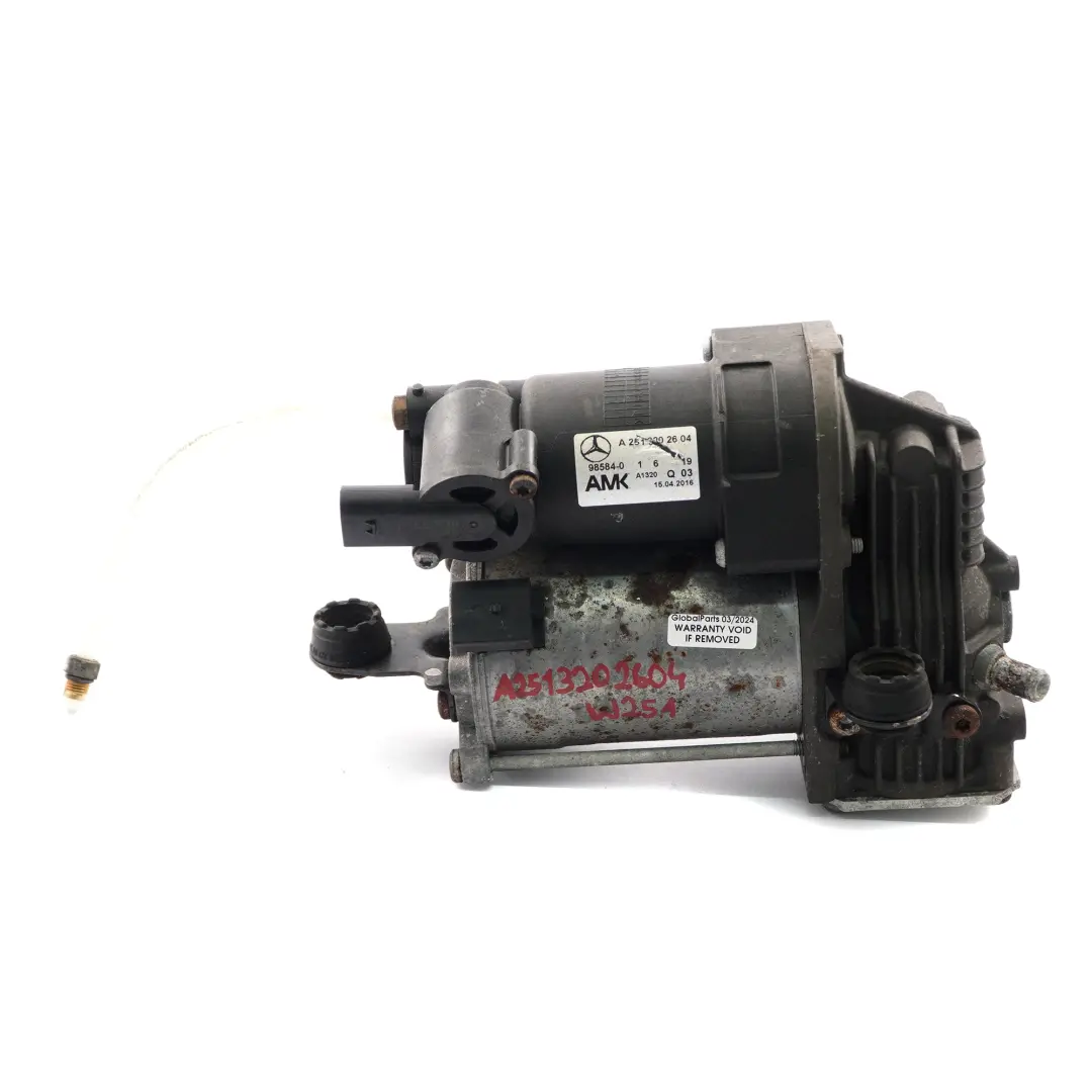 Sospensione pneumatica Compressore Pompa controllo per Mercedes W251 con numero di parte A2513202604 Mercedes W251 Sospensione pneumatica Compressore Pompa controllo - SKU A2513202604 - Numero di parte A2513202604