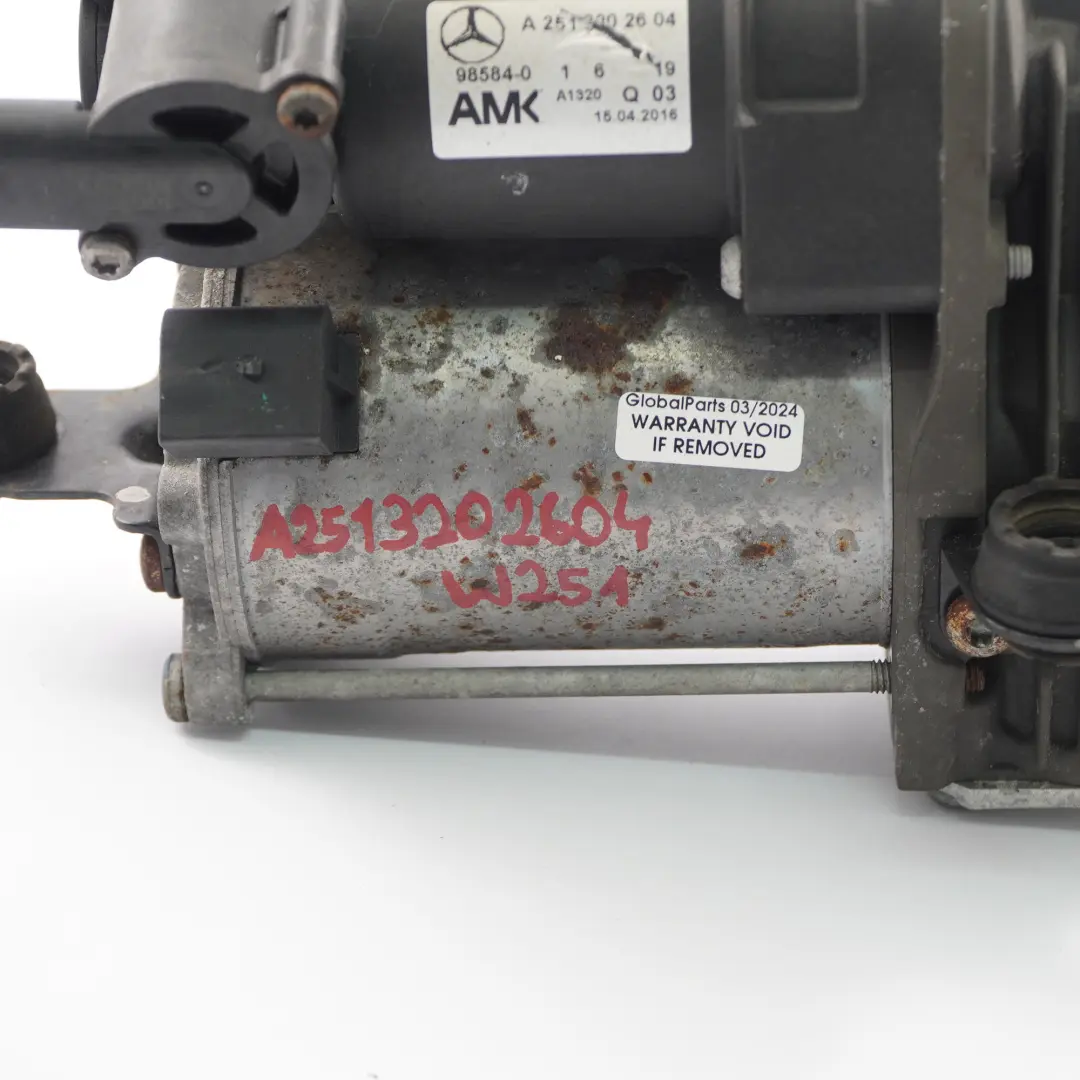 Mercedes W251 Sospensione pneumatica Compressore Pompa controllo - SKU A2513202604 - Numero di parte A2513202604