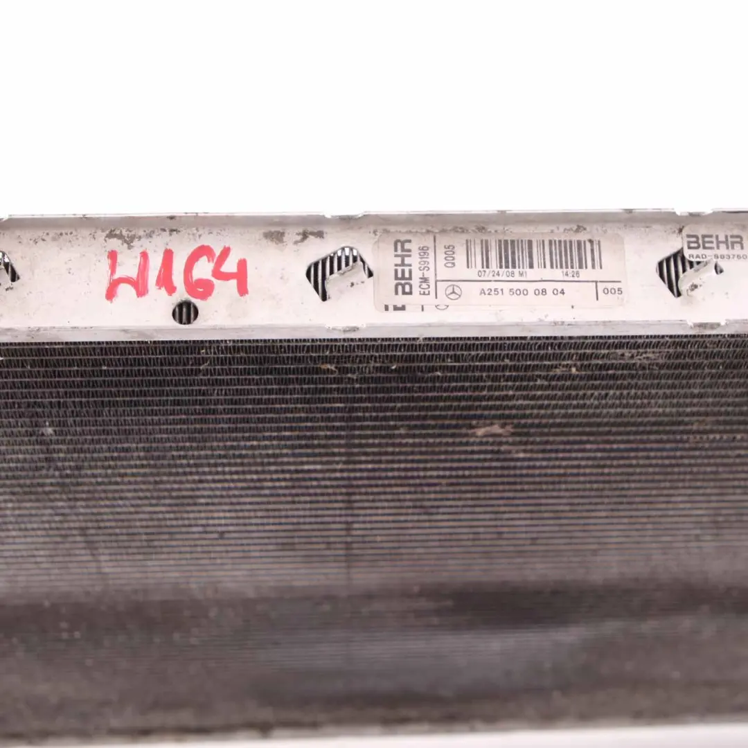 Coolant Radiator M251 Petrol Engine Cooling Unit to Mercedes W164 with Part number A2515000503 Mercedes W164 Coolant Radiator M251 Petrol Engine Cooling Unit - SKU A2515000503 - Part number A2515000503