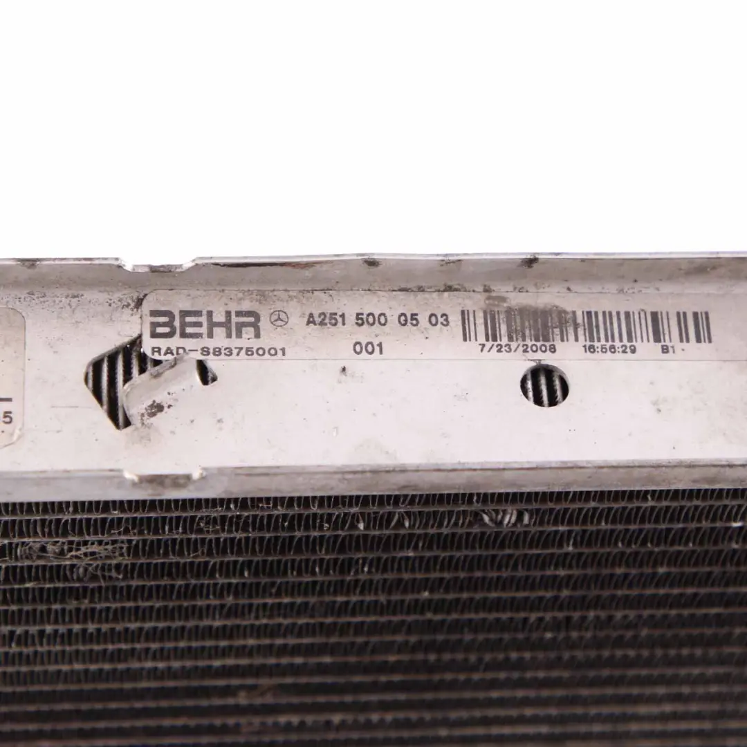 Coolant Radiator M251 Petrol Engine Cooling Unit to Mercedes W164 with Part number A2515000503 Mercedes W164 Coolant Radiator M251 Petrol Engine Cooling Unit - SKU A2515000503 - Part number A2515000503