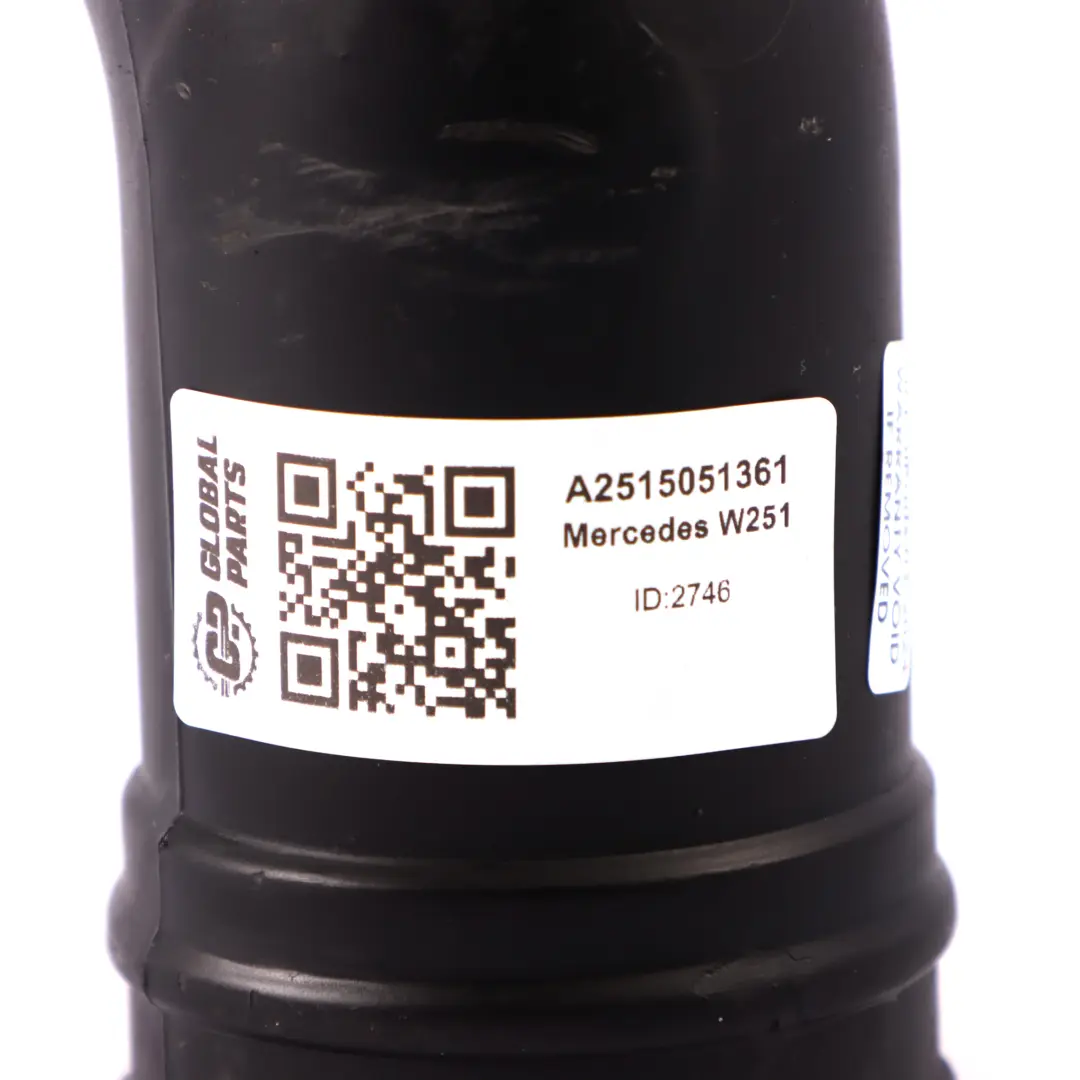 Condotto d'aria Mercedes W251 Diesel OM642 Tubo aspirazione anteriore sinistro per con numero di parte A2515051361 Condotto d'aria Mercedes W251 Diesel OM642 Tubo aspirazione anteriore sinistro - SKU A2515051361 - Numero di parte A2515051361