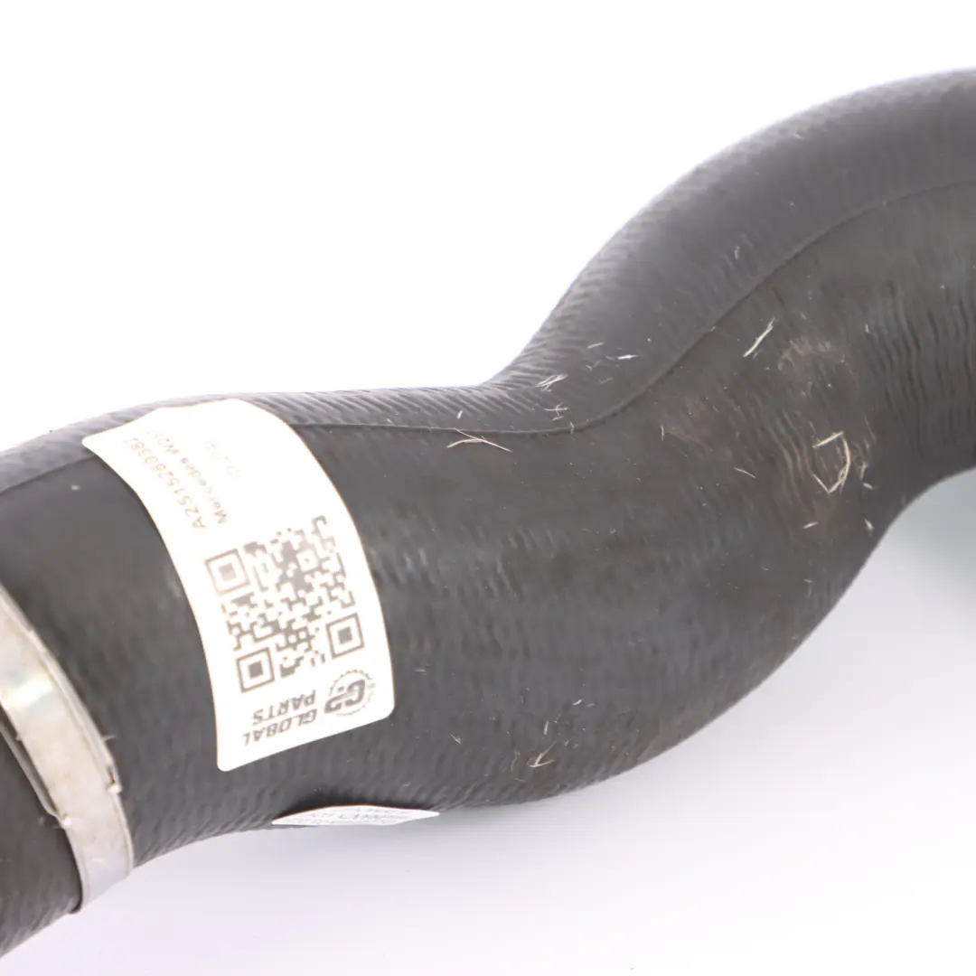 OM642 Intercooler Outlet Hose Turbocharger Line to Mercedes W251 Diesel with Part number A2515280382 Mercedes W251 Diesel OM642 Intercooler Outlet Hose Turbocharger Line - SKU A2515280382 - Part number A2515280382