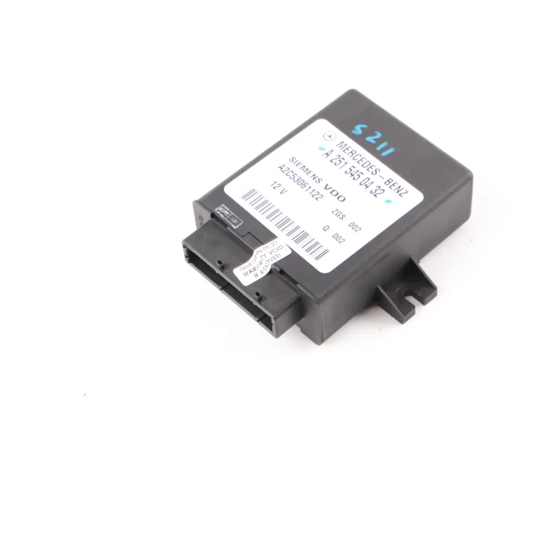 Suspension Module Mercedes S211 W251 Airmatic Control Unit ECU to Air with Part number A2515450432 Air Suspension Module Mercedes S211 W251 Airmatic Control Unit ECU - SKU A2515450432 - Part number A2515450432