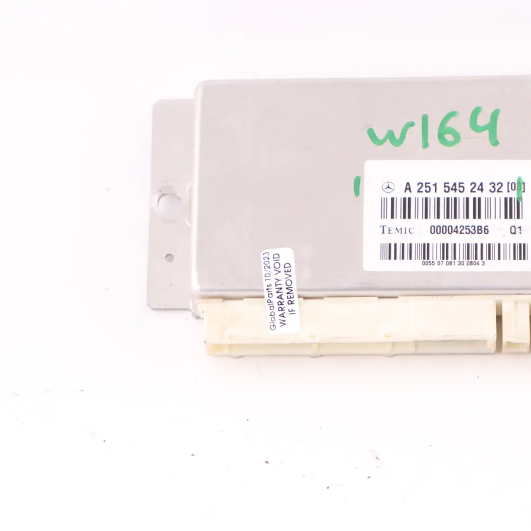 Suspension Level Control Unit Module Airmatic to Mercedes W164 Air with Part number A2515452432 Mercedes W164 Air Suspension Level Control Unit Module Airmatic - SKU A2515452432 - Part number A2515452432