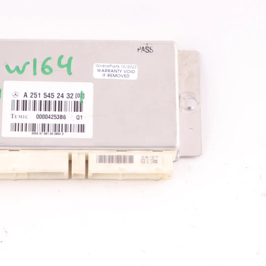 Mercedes W164 Air Suspension Level Control Unit Module Airmatic - SKU A2515452432 - Part number A2515452432