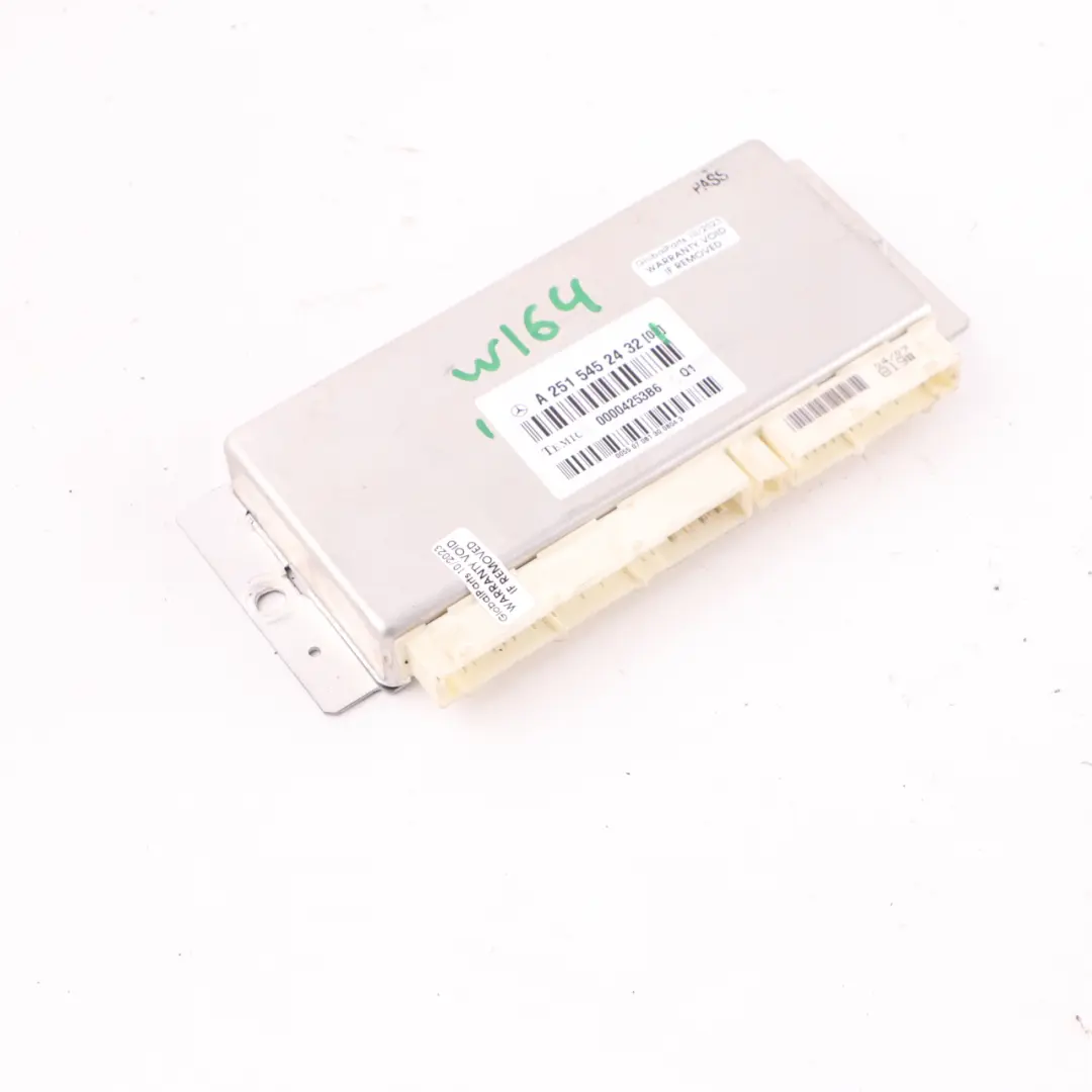 Suspension Level Control Unit Module Airmatic to Mercedes W164 Air with Part number A2515452432 Mercedes W164 Air Suspension Level Control Unit Module Airmatic - SKU A2515452432 - Part number A2515452432