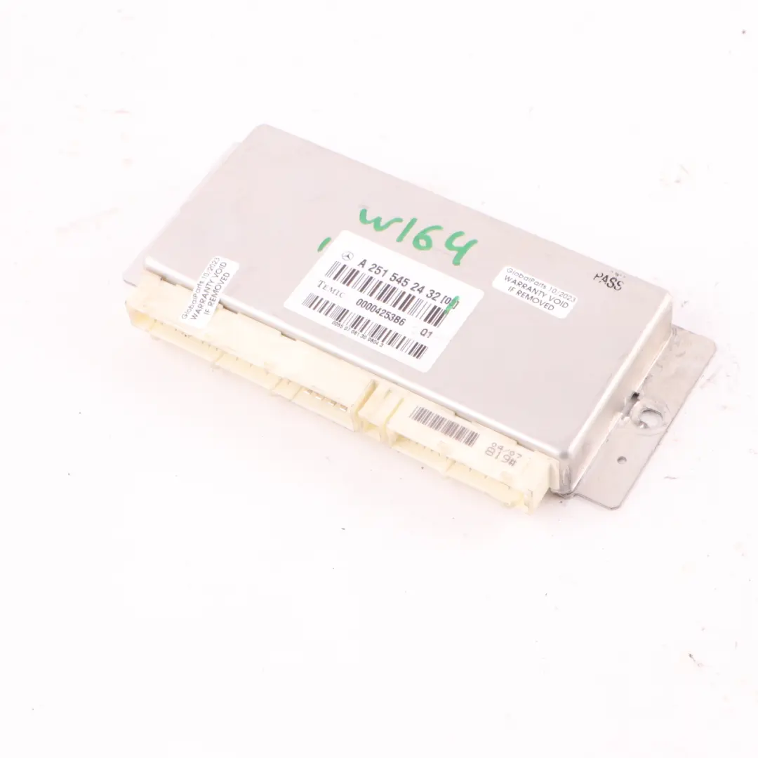 Suspension Level Control Unit Module Airmatic to Mercedes W164 Air with Part number A2515452432 Mercedes W164 Air Suspension Level Control Unit Module Airmatic - SKU A2515452432 - Part number A2515452432