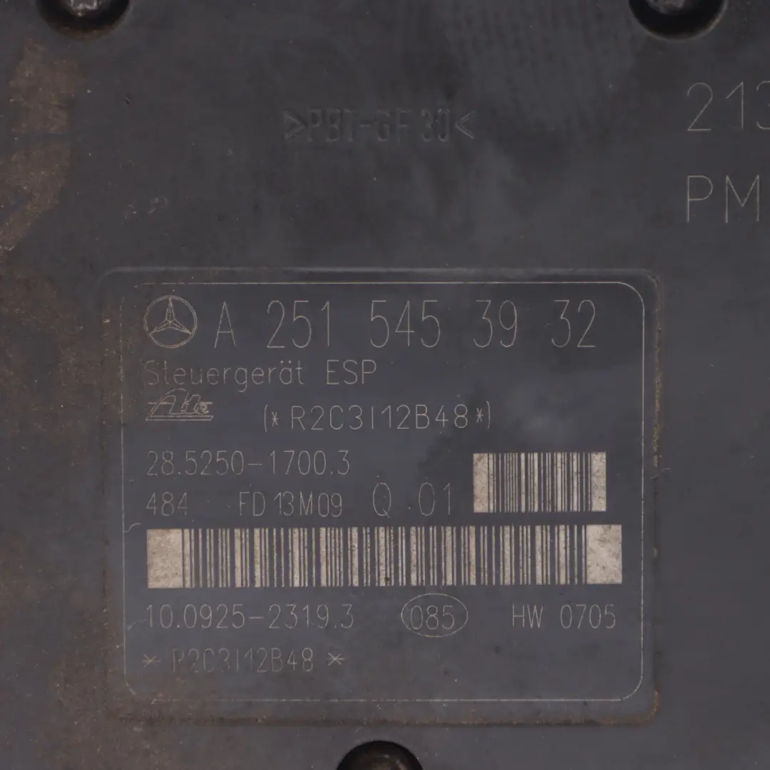 Pompa Freno ABS ESP Modulo Idraulico A1644311912 per Mercedes ML W164 con numero di parte A2515453932 Mercedes ML W164 Pompa Freno ABS ESP Modulo Idraulico A1644311912 - SKU A2515453932 - Numero di parte A2515453932