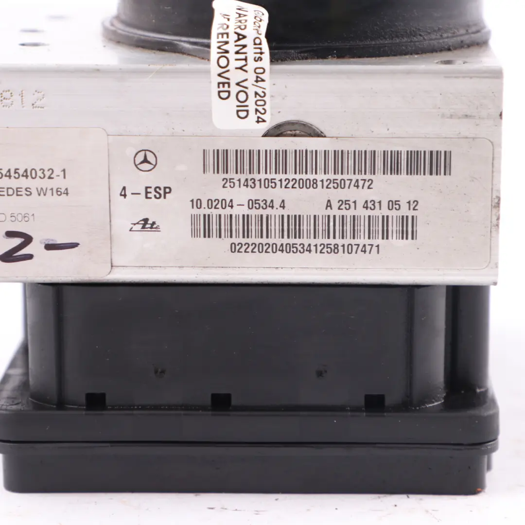 ABS Unidad De Bomba De Freno Hidráulico A2515452632 para Mercedes ML W164 con número de pieza A2515454032 Mercedes ML W164 ABS Unidad De Bomba De Freno Hidráulico A2515452632 - SKU A2515454032-1 - Número de pieza A2515454032