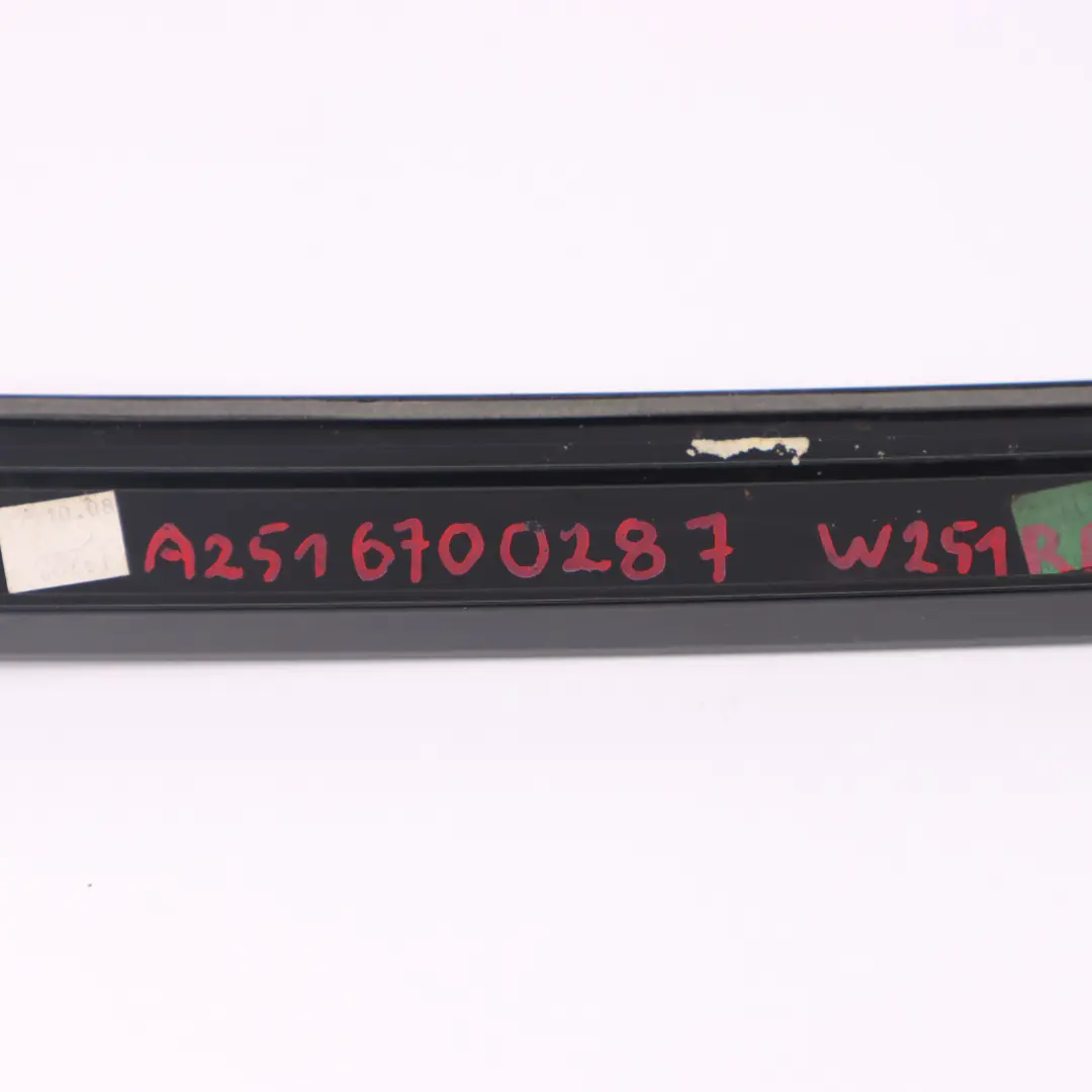 Cubreventanas Trasero Derecho Perfil Alto Brillo para Mercedes W251 con número de pieza A2516700287 Mercedes W251 Cubreventanas Trasero Derecho Perfil Alto Brillo - SKU A2516700287 - Número de pieza A2516700287