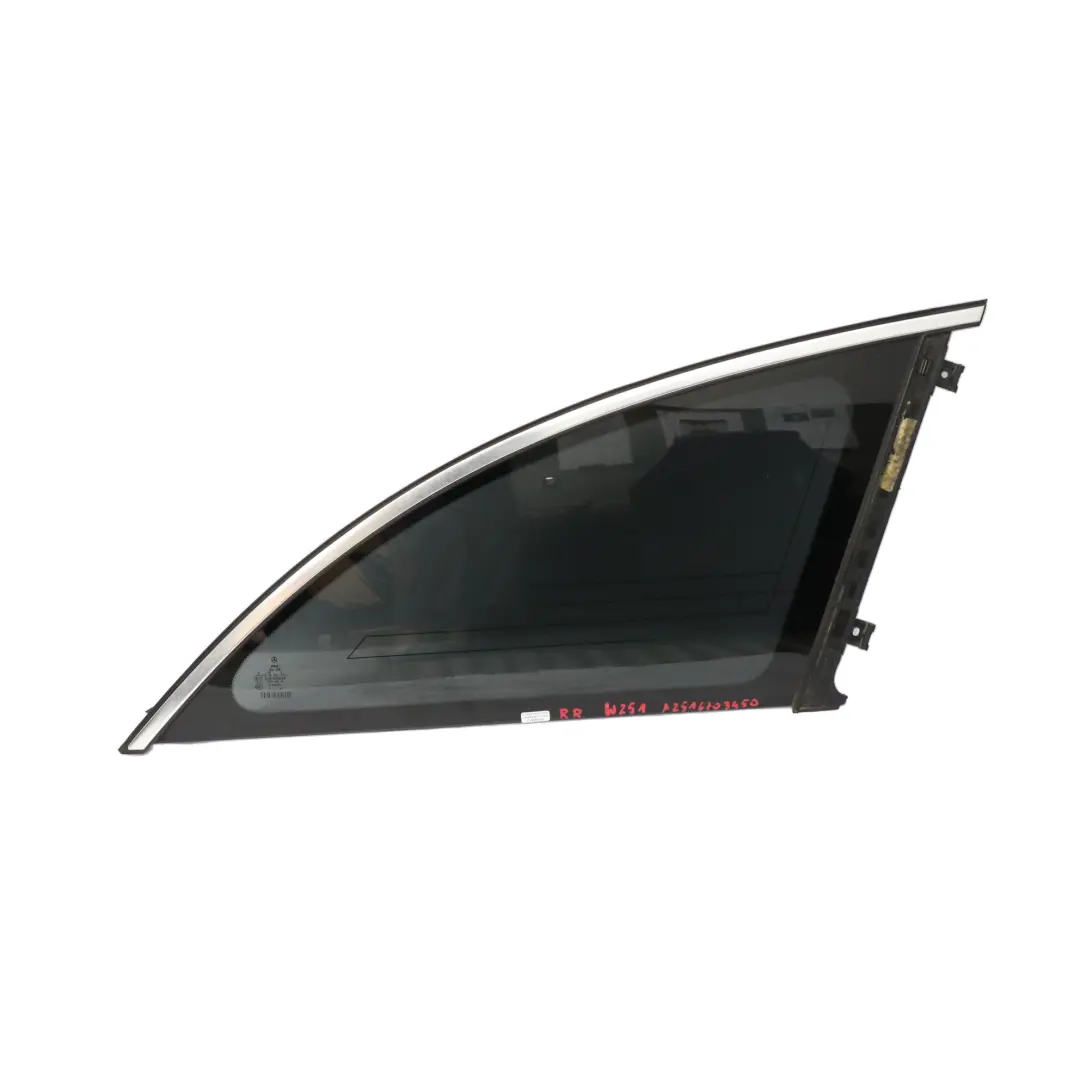 Side Window Glass Rear Right O/S Tinted to Mercedes W251 with Part number A2516703450 Mercedes W251 Side Window Glass Rear Right O/S Tinted - SKU A2516703450 - Part number A2516703450