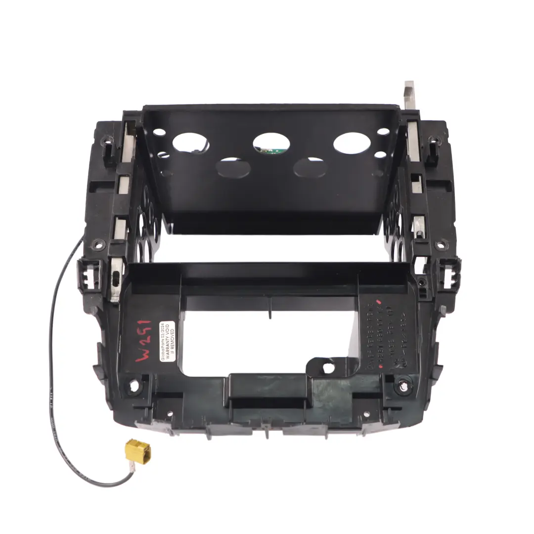 Radio Navigation Holder Bracket Mounting Frame to Mercedes W251 with Part number A2516800014 Mercedes W251 Radio Navigation Holder Bracket Mounting Frame - SKU A2516800014 - Part number A2516800014