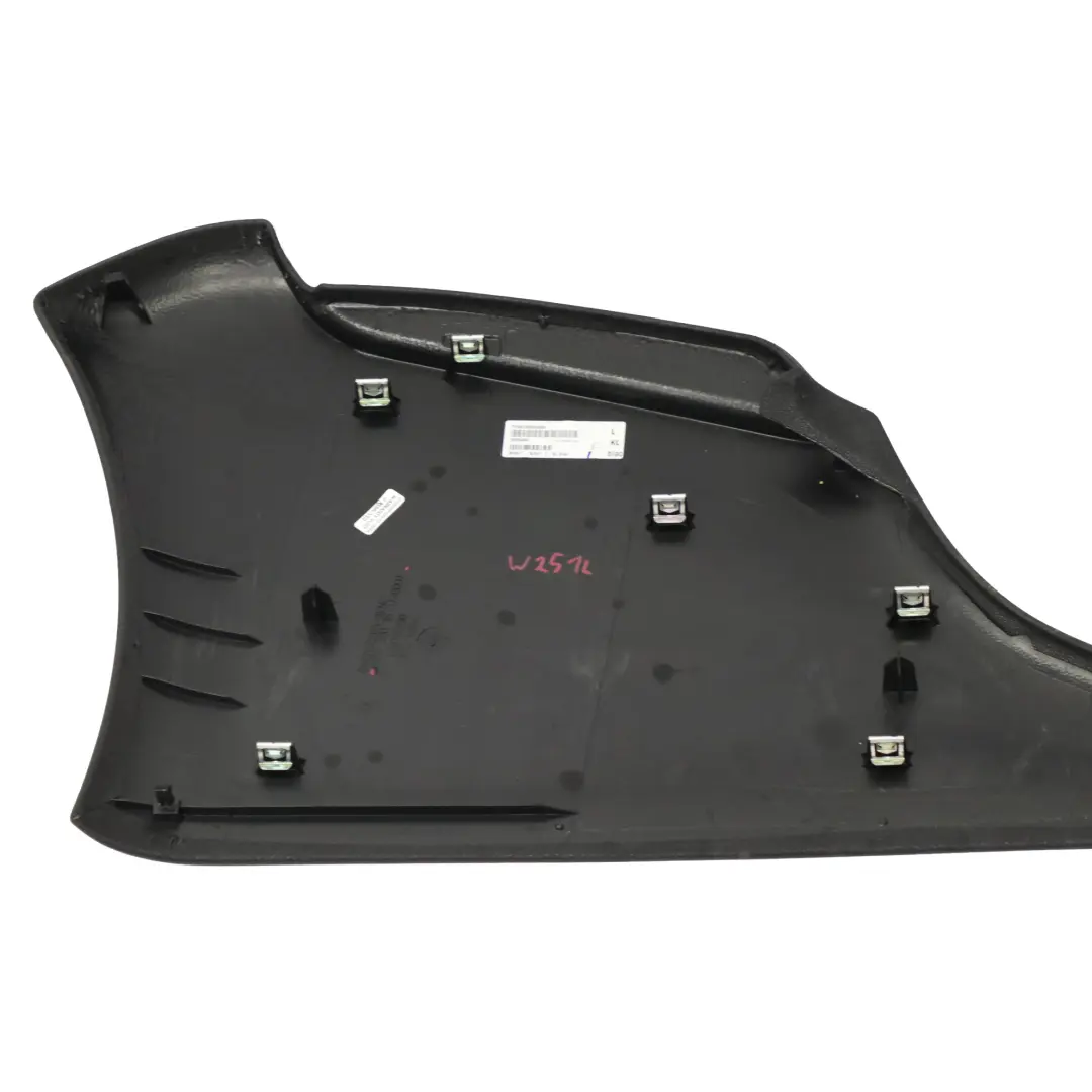  Embellecedor interior consola central Mercedes W251 derecha negro - SKU A2516803507 - Número de pieza a2516803507