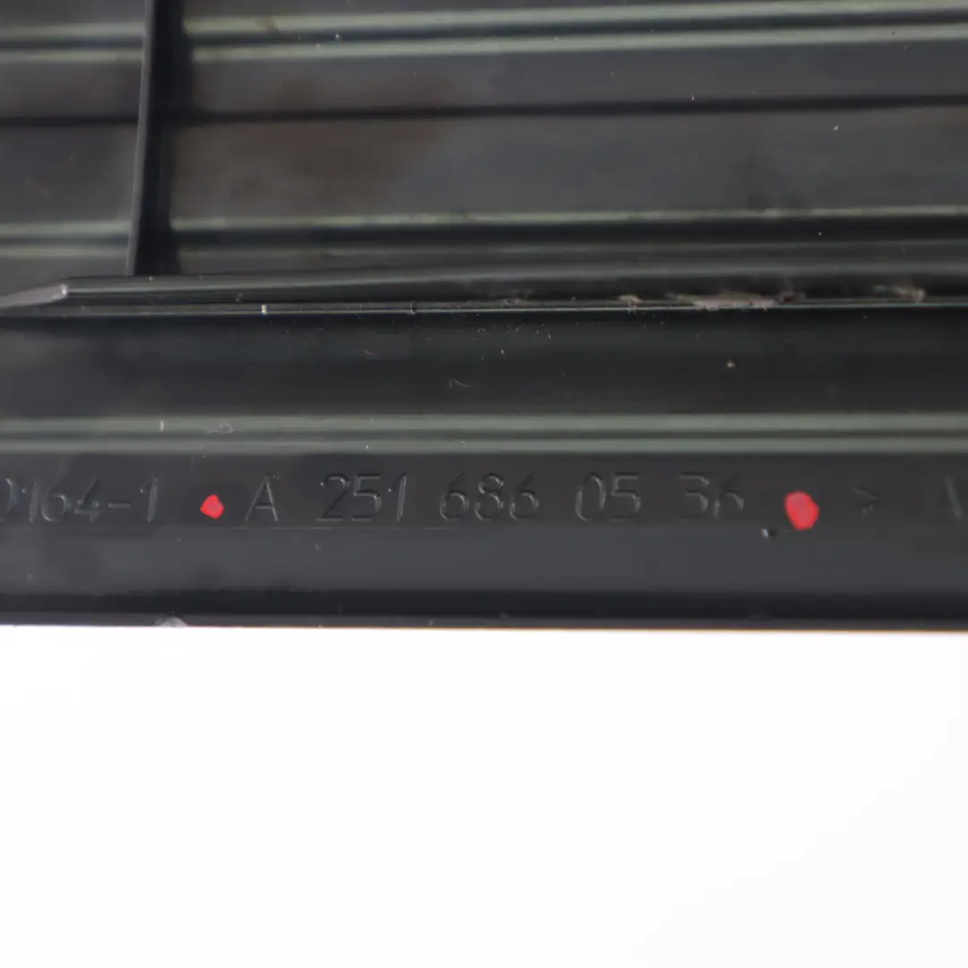 seuil de porte entrée garniture intérieure arrière gauche noir pour Mercedes W251 à propos du numéro de pièce A2516860536 Mercedes W251 seuil de porte entrée garniture intérieure arrière gauche noir - SKU A2516860536 - Numéro de pièce A2516860536