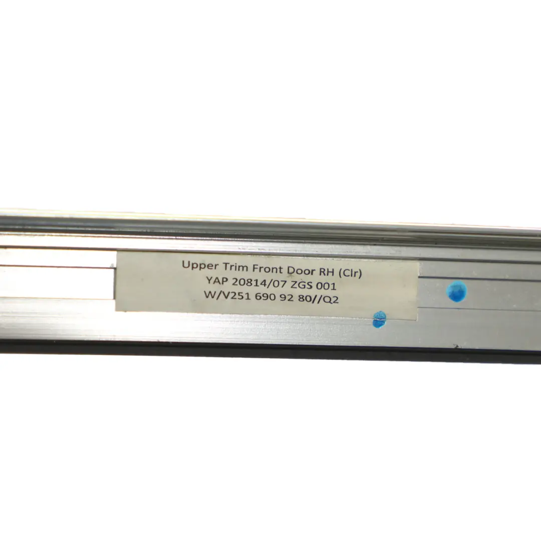 Mercedes W251 Embellecedor de ventana puerta delantera Derecha Cromo A2516981480 - SKU A2516909280-1 - Número de pieza A2516909280