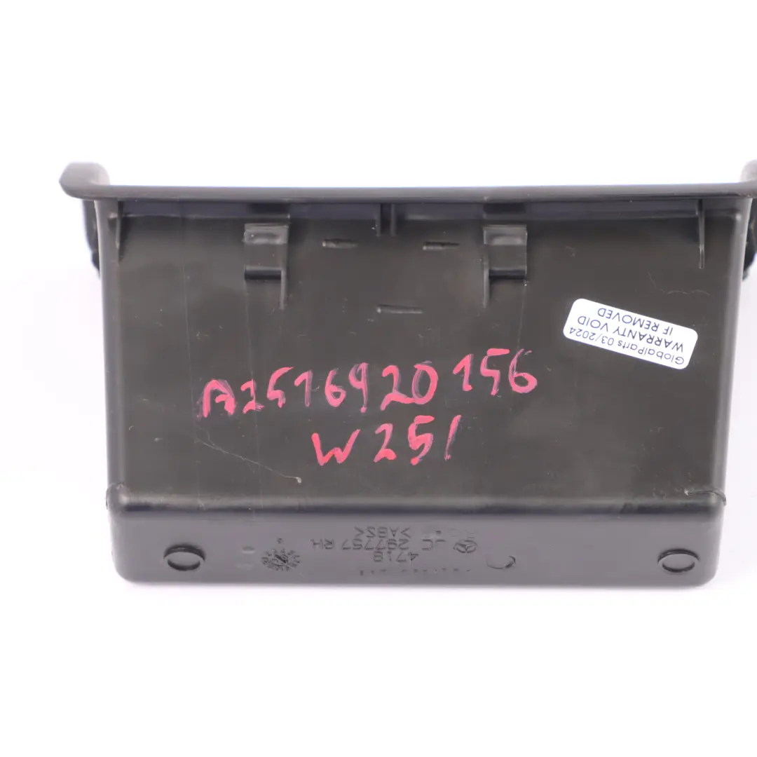 Mercedes W251 Bac de coffre Coffre arrière gauche Rangement latérale - SKU A2516920156 - Numéro de pièce A2516920156