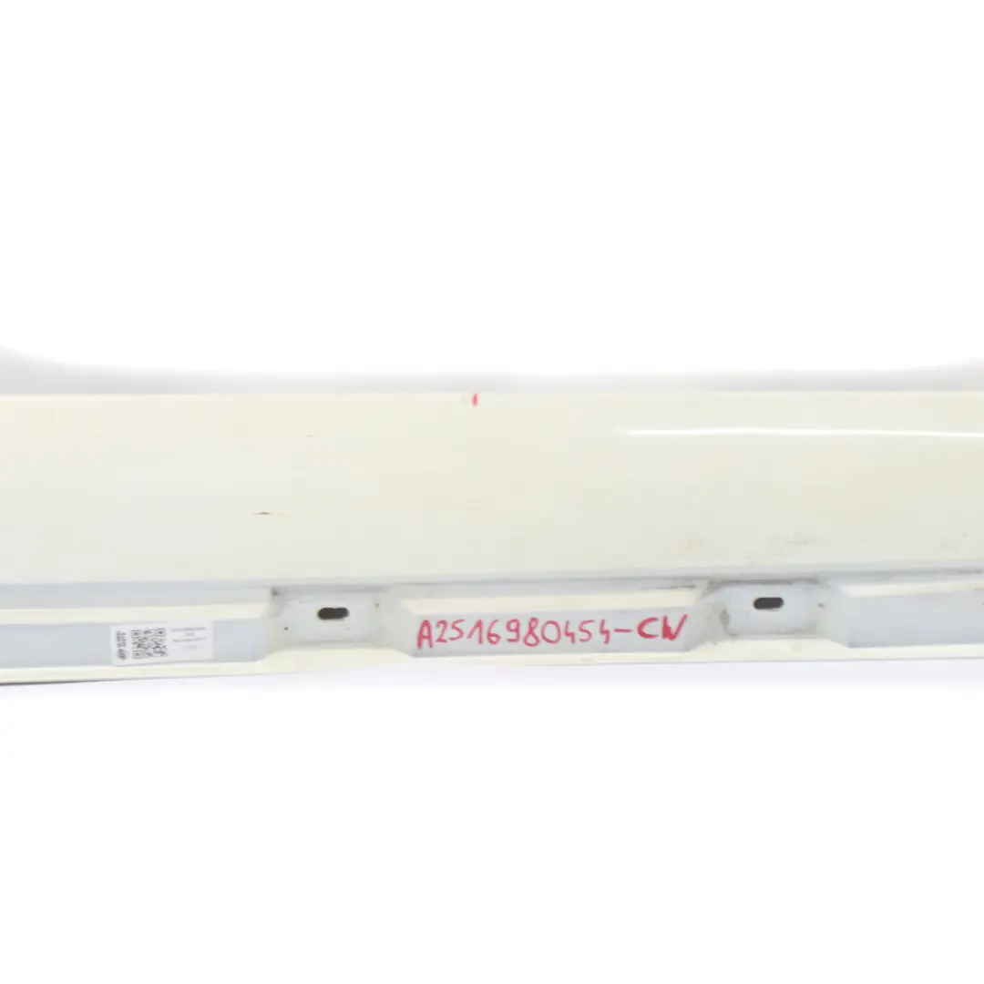 Mercedes W251 Side Skirt Door Sill Right O/S Calcite White - 650 - SKU A2516980454-CW - Part number A2516980454