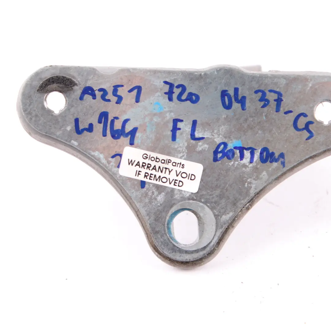 Door Hinge Front Left N/S Bottom Cubanite Silver to Mercedes ML W164 with Part number A2517200337 Mercedes ML W164 Door Hinge Front Left N/S Bottom Cubanite Silver - SKU A2517200337-CS - Part number A2517200337